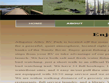 Tablet Screenshot of alligatoralleyrv.com